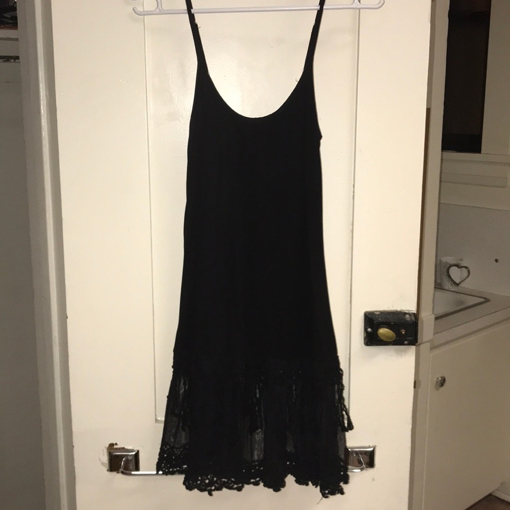 Long black blouse